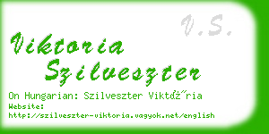 viktoria szilveszter business card